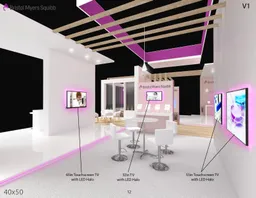 40x50 Île booth design by Pro-X Exhibits
